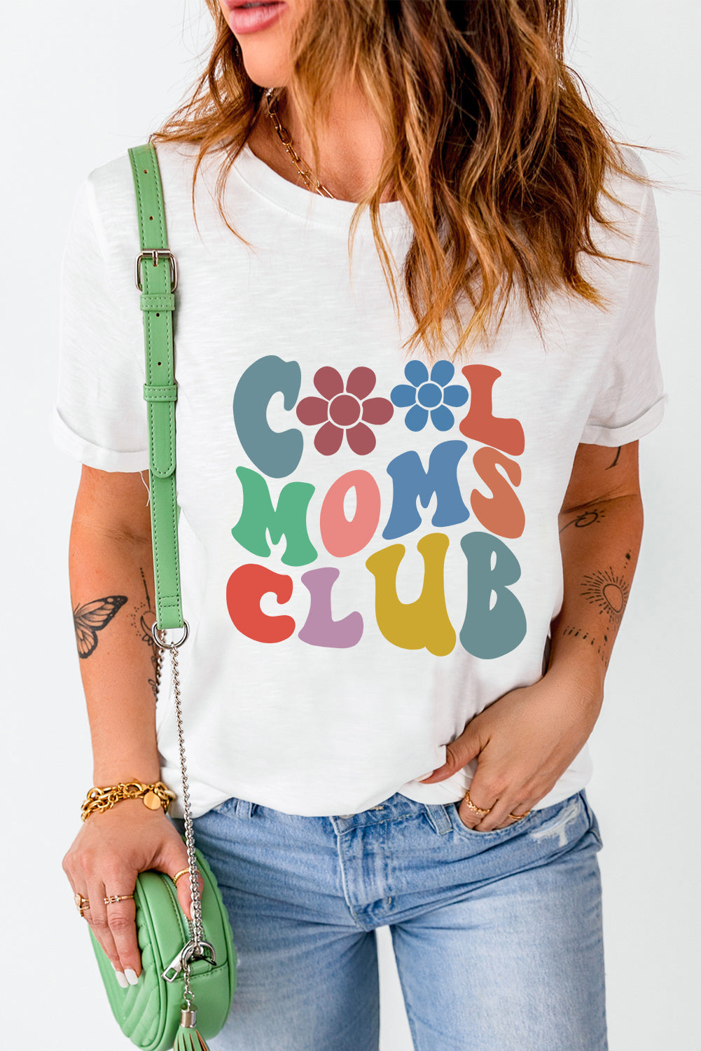 COOL MOMS CLUB Round Neck Short Sleeve T-Shirt - Leahs' Gems