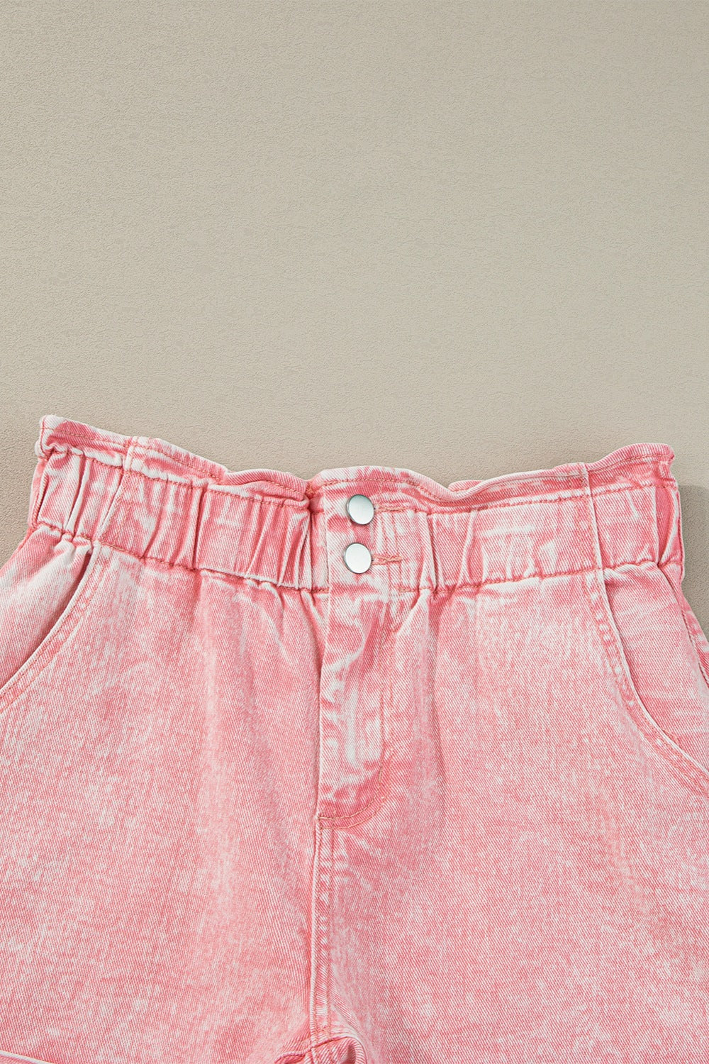 Paperbag Waist Denim Shorts - Leahs' Gems