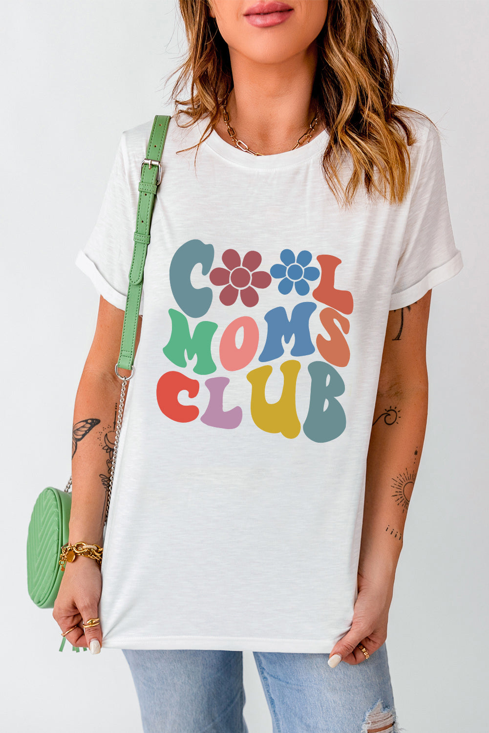 COOL MOMS CLUB Round Neck Short Sleeve T-Shirt - Leahs' Gems