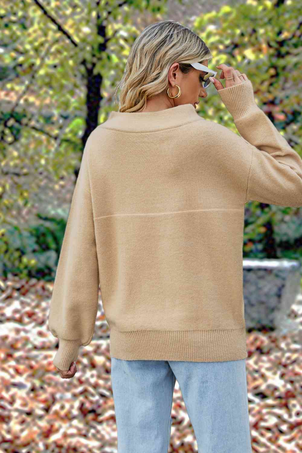 Off-Shoulder  Dropped Shoulder  Sweater Trendsi