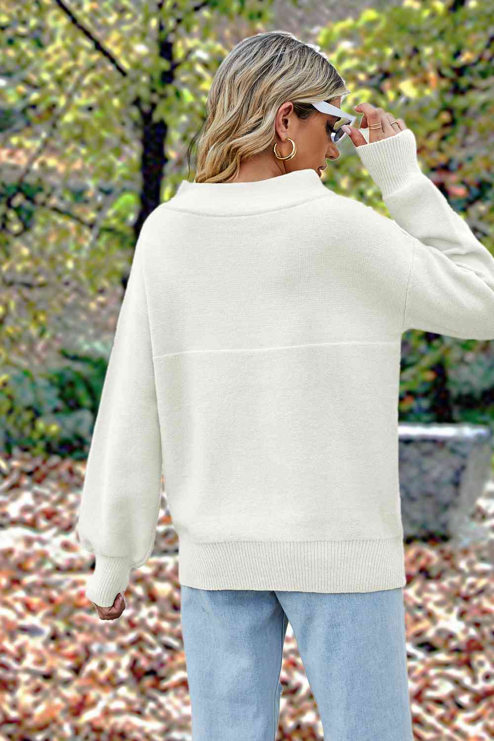 Off-Shoulder  Dropped Shoulder  Sweater Trendsi