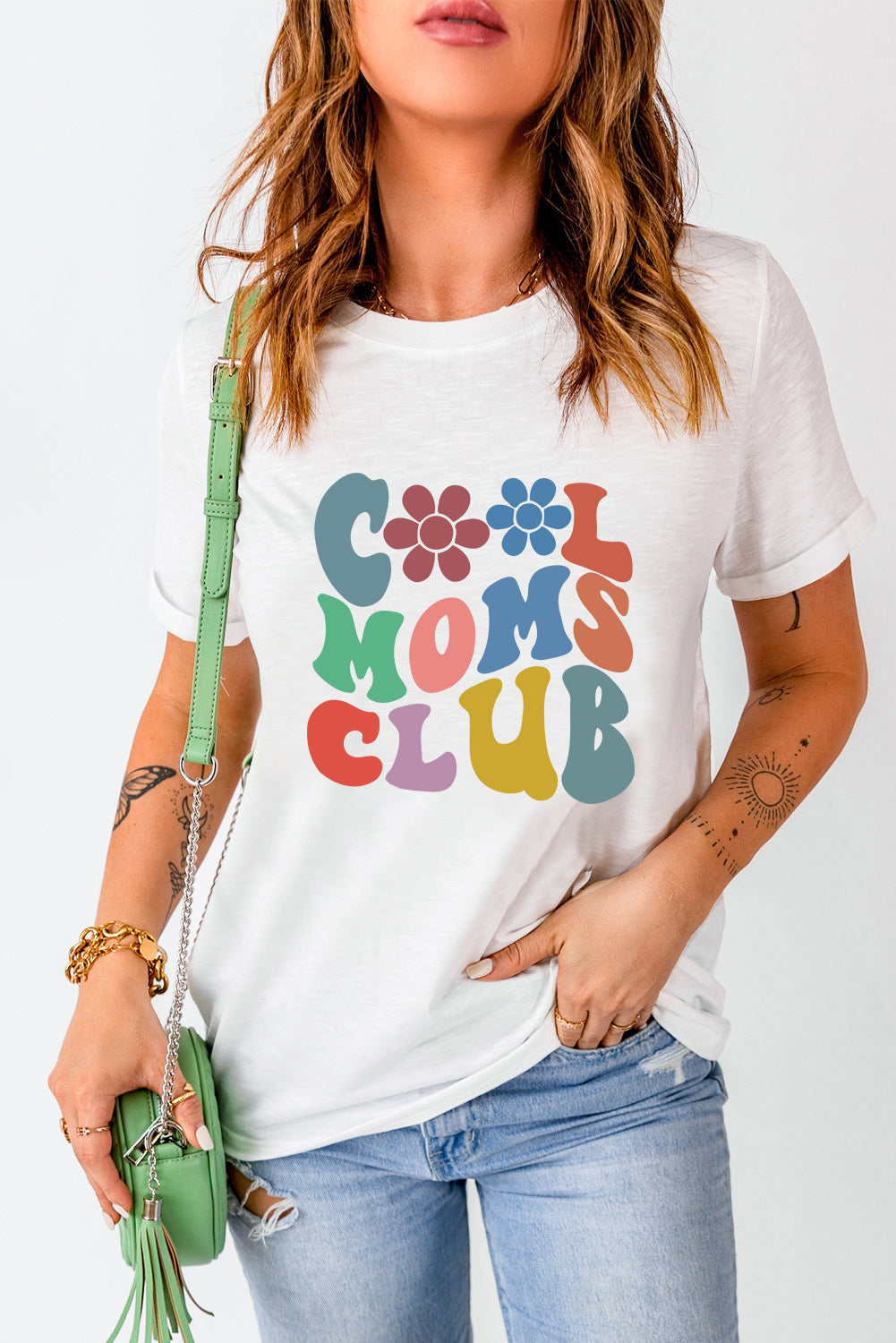 COOL MOMS CLUB Round Neck Short Sleeve T-Shirt - Leahs' Gems