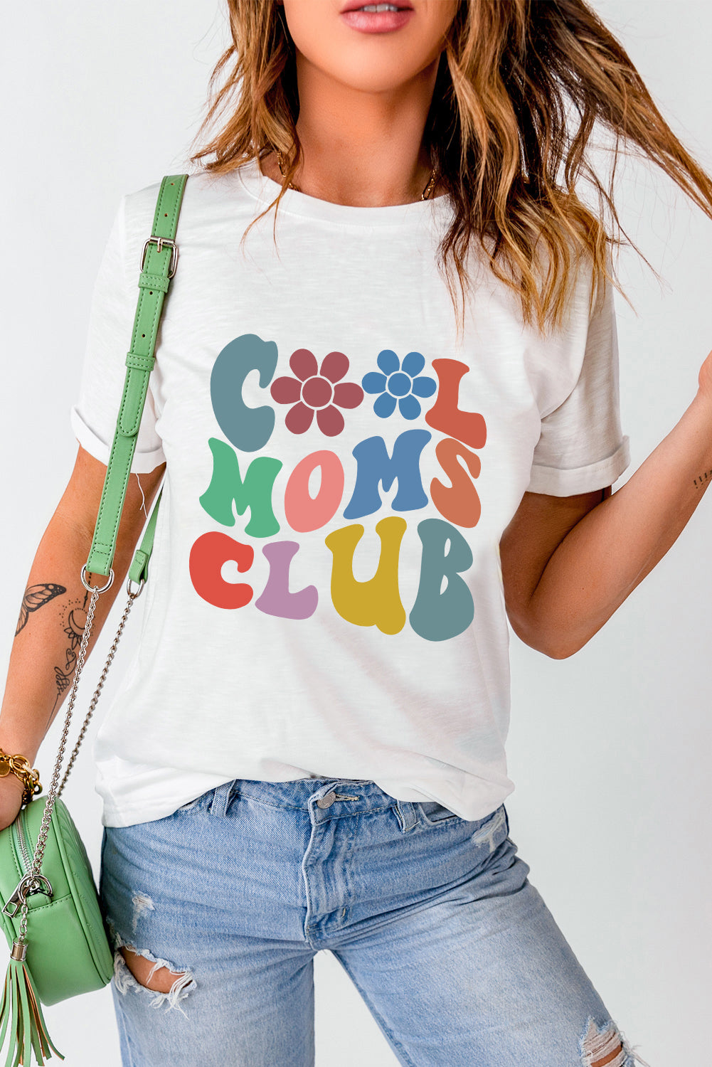 COOL MOMS CLUB Round Neck Short Sleeve T-Shirt - Leahs' Gems